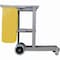 Boardwalk Janitor's Cart, Three-Shelf, 22w x 44d x 38h, Gray 3485204 - alternate 4